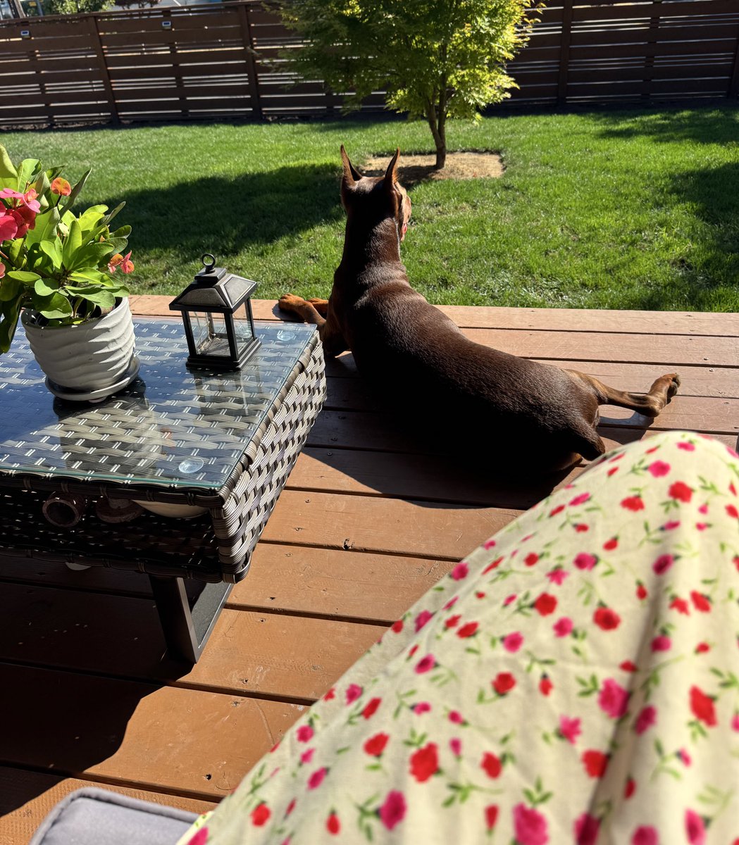 Sunbathing in September…