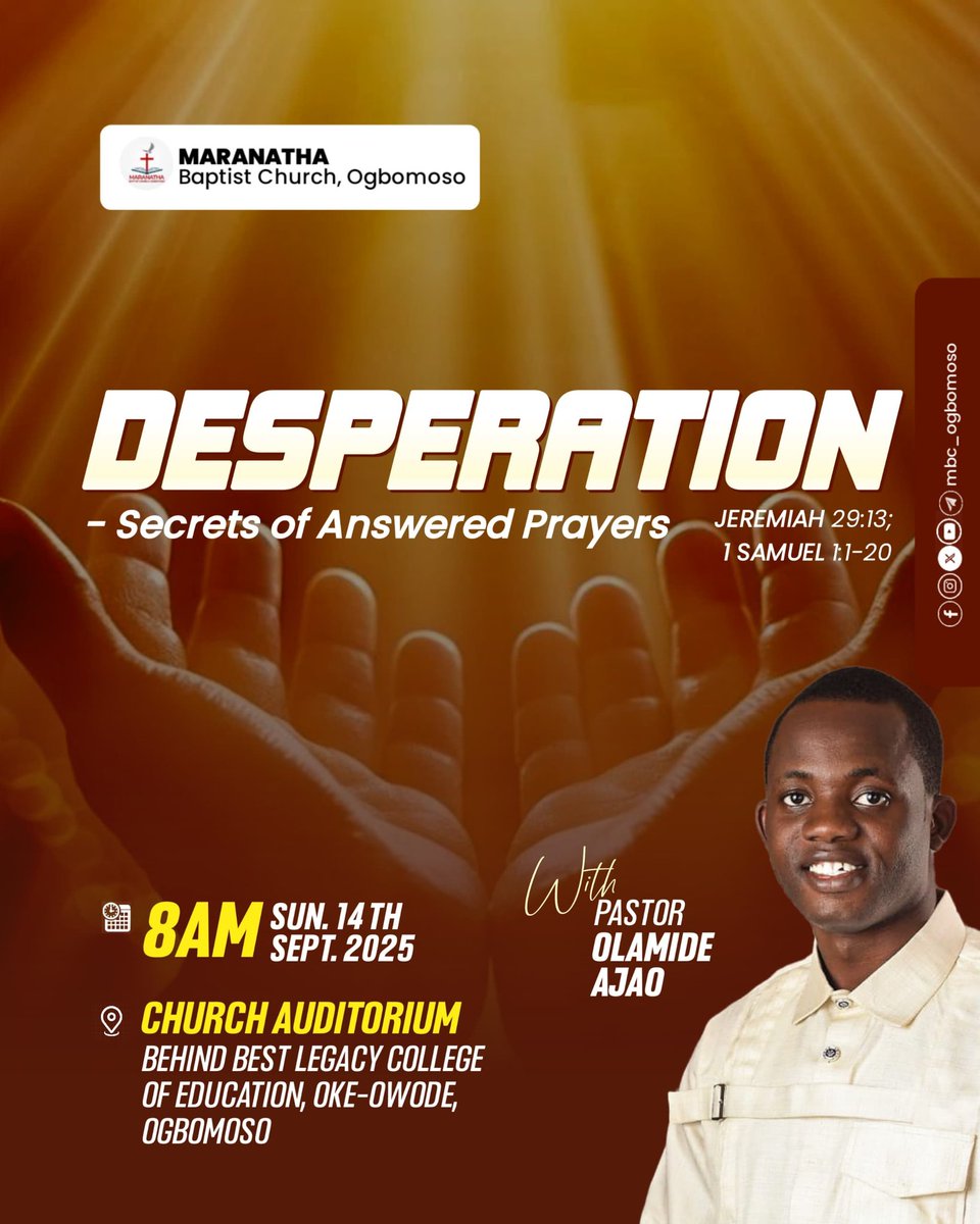 Join us tomorrow for a life transforming worship experience