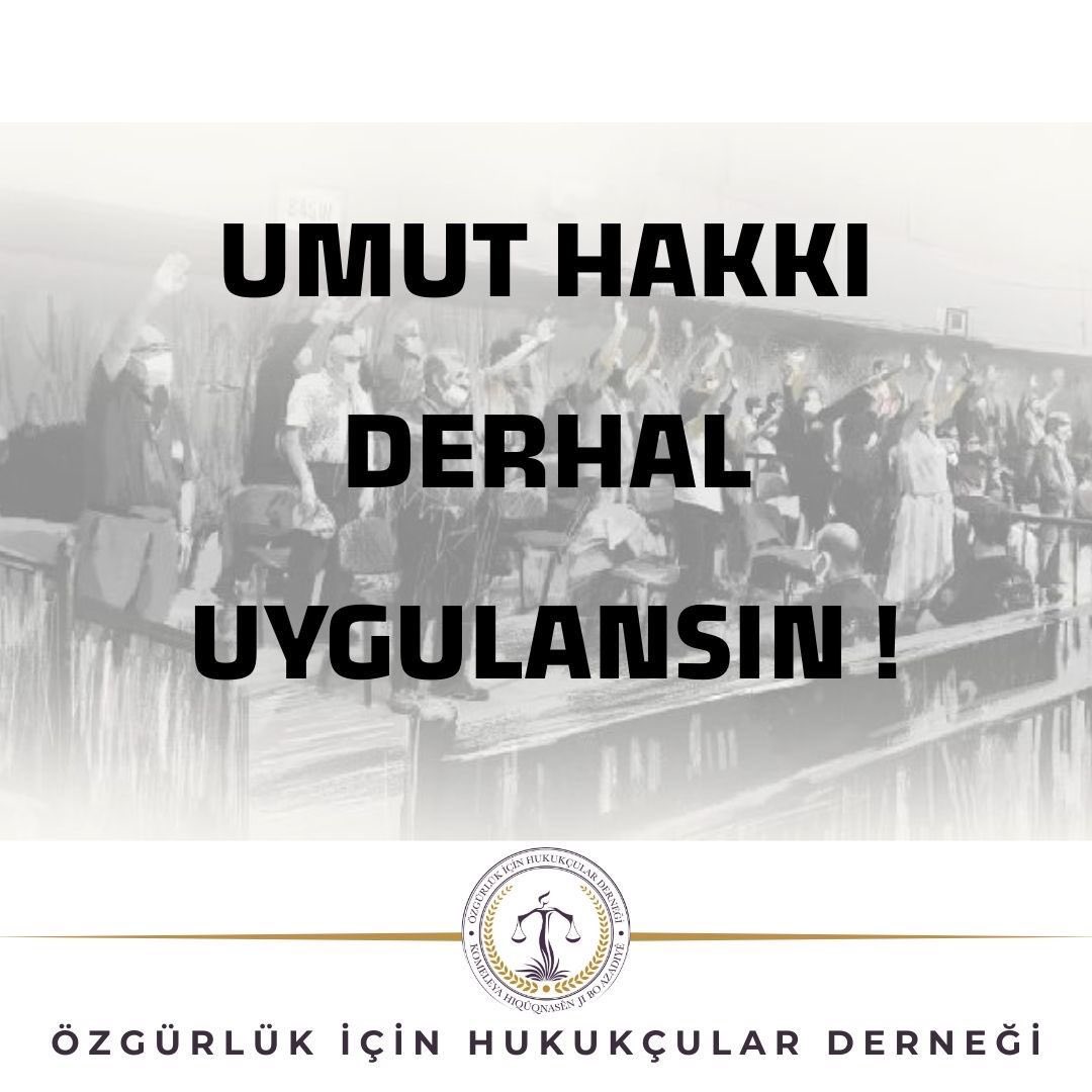 #UmutHakkıDerhalUygulansın