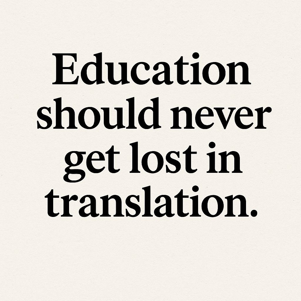 gossiperai's tweet photo. Education should never get lost in translation.
With @gossipersol https://t.co/HFjcpjLcrF