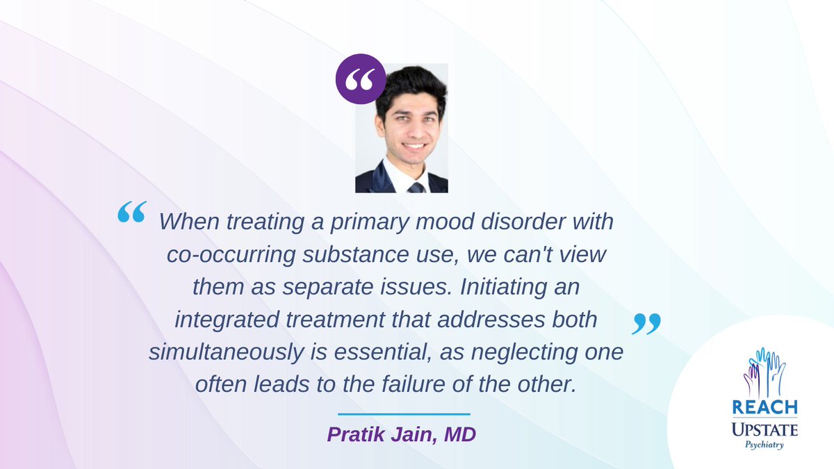 REACH_Upstate's tweet photo. Grateful to Dr. Pratik Jain for his expert insights on substance-induced mood and anxiety disorders. His key message: "When treating co-occurring conditions, integrated treatment is essential—neglecting one risks failure of both." A valuable reminder for clinicians!

@UpstateNews https://t.co/RYgEQ1qX4O