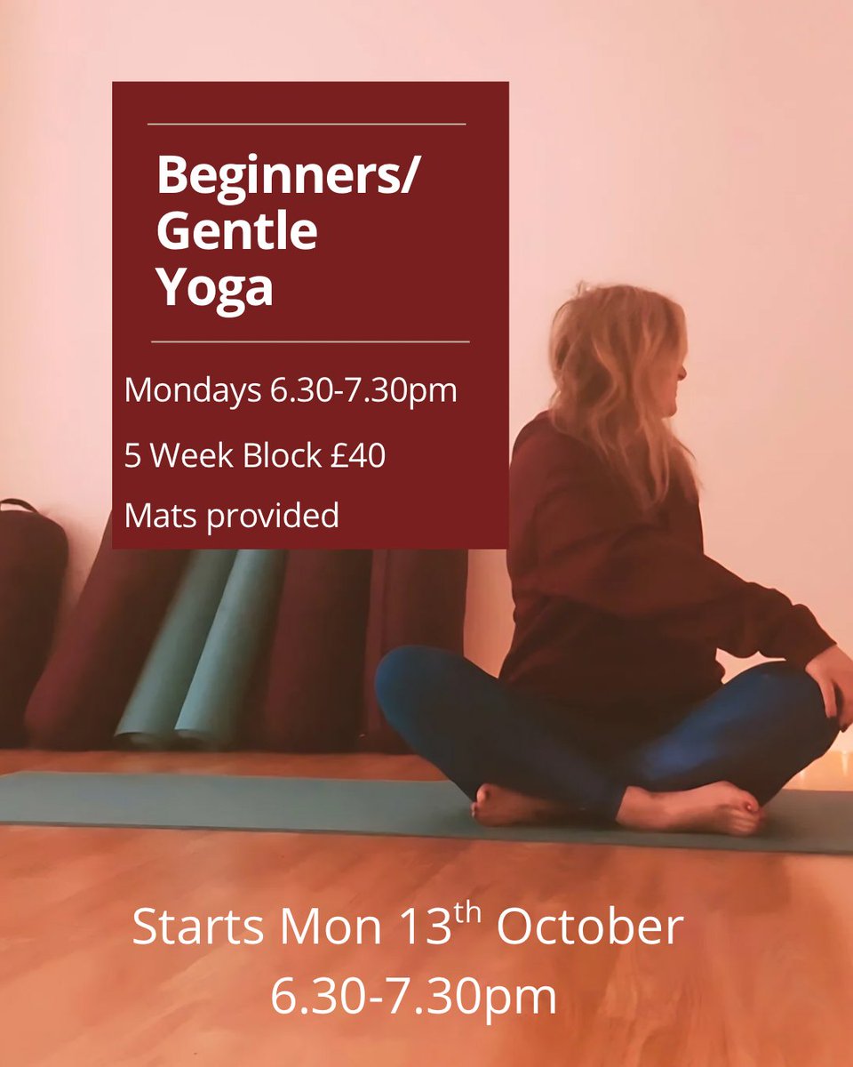 Absolute__Yoga's tweet image. Beginners yoga with me, Kate, starts on Monday 13th October, 6.30-7.30pm and is £40 for 5 weeks. 

I’ve got everything you need here, just wear comfortable clothes ❤️ 

Book here: 

goteamup.com/p/4449558-abso…