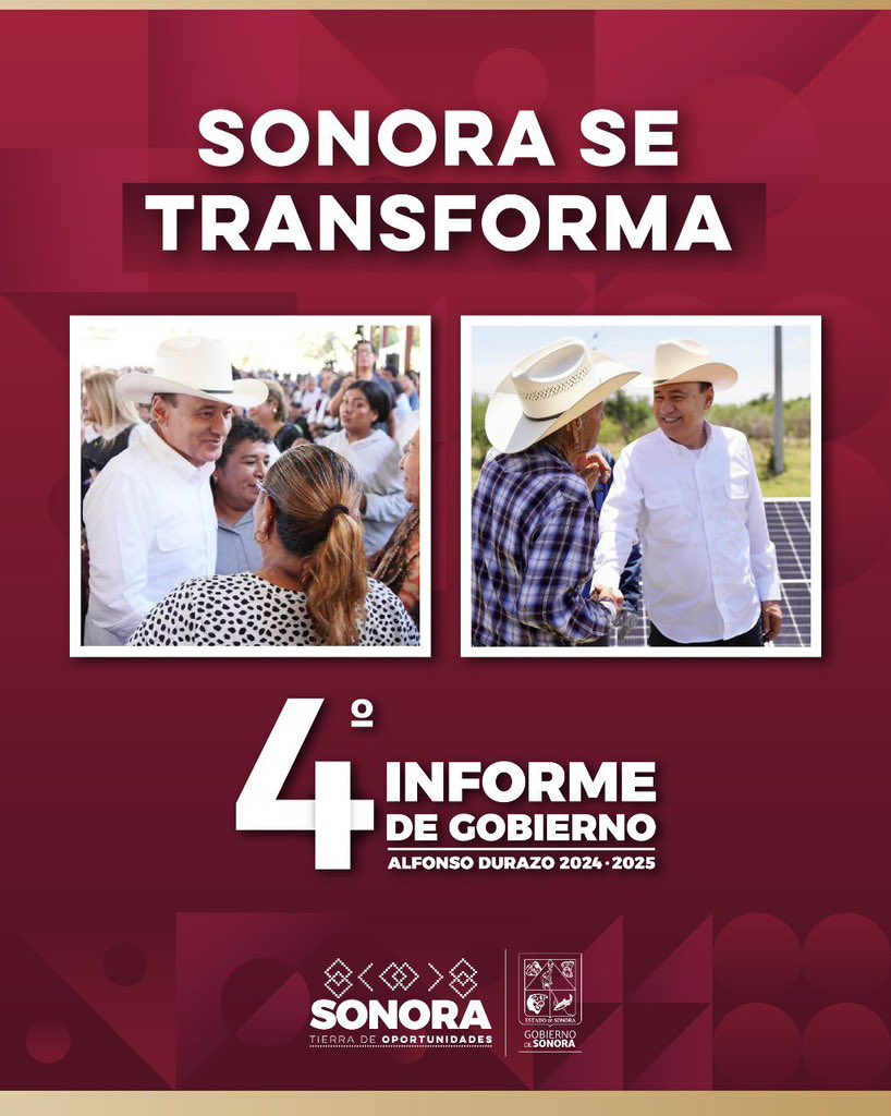 Sonora está cambiando y lo estamos logrando juntos. Sonora se transforma gracias a nuestro gobernador <a href="/AlfonsoDurazo/">Alfonso Durazo</a>.

#SonoraSeTransforma