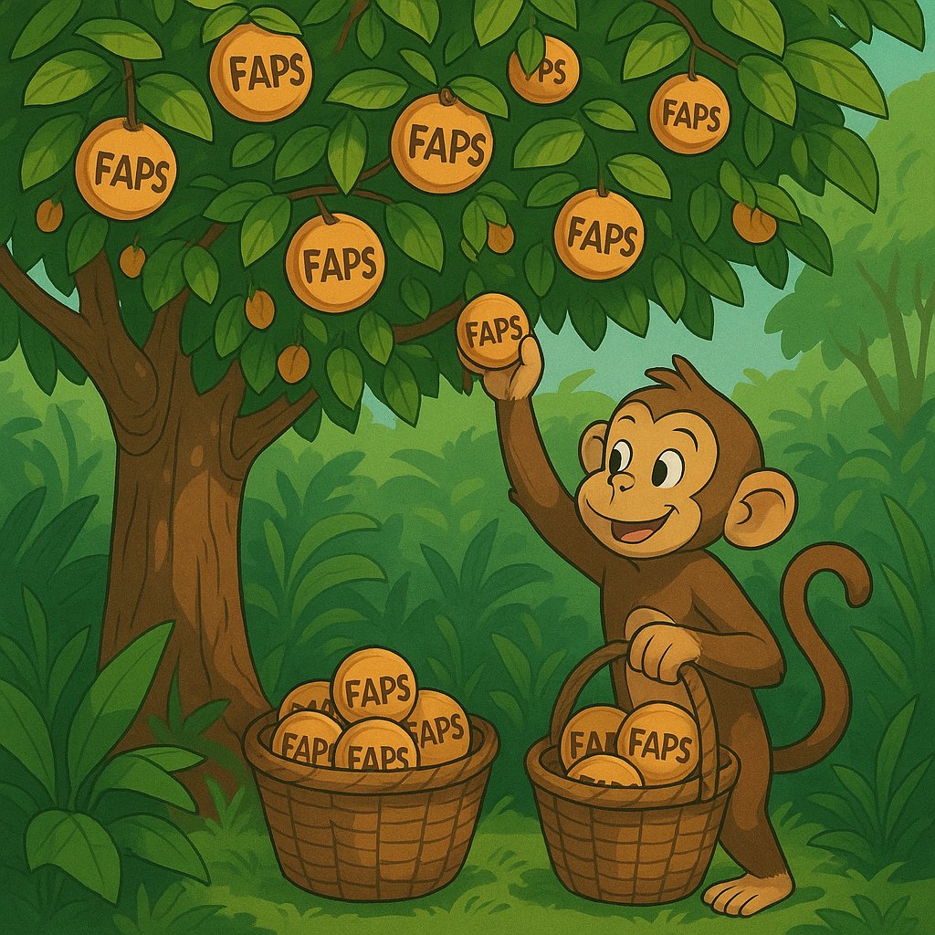 soramuro11's tweet photo. In the jungle stood a clever monkey 🍃 He found a tree full of FAPs fruits and carefully collected them in his baskets. Patience, strategy, and consistency -that’s how he grows his treasure.    

Are you collecting your treasure also?
@FractionAI_xyz  #Fraction #FAPS #FarmPoints https://t.co/qBUNjRD6hU