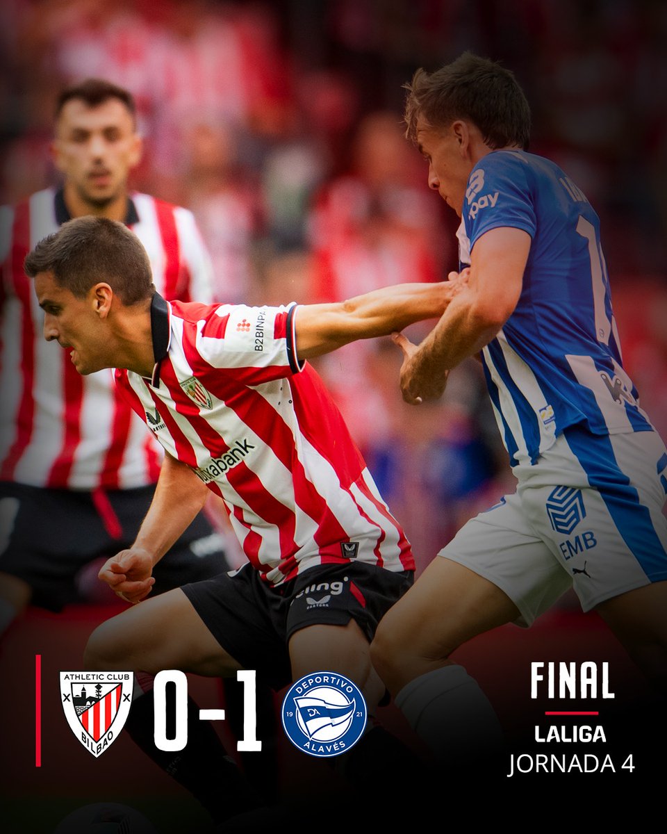 AthleticClub's tweet photo. 🔚 𝗙𝗜𝗡𝗔𝗟

El Athletic cae por la mínima en San Mamés.

#AthleticAlavés #AthleticClub 🦁 https://t.co/MbamlzlVnD