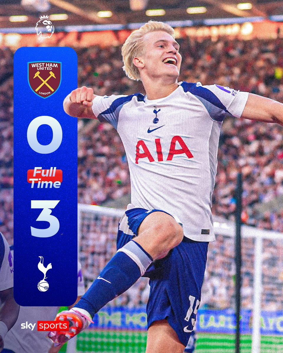 FULL-TIME: Tottenham Hotspur score three in the second half to take apart West Ham 👊