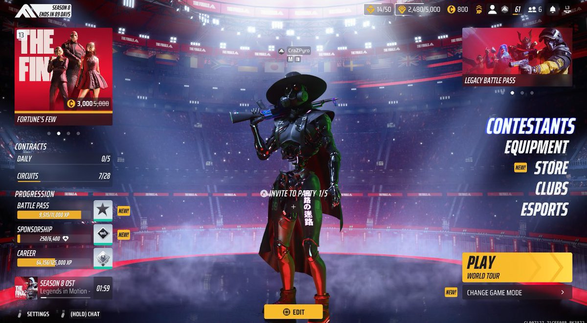 CraZPyro's tweet photo. Completely random but Nobody got better fits than me on the finals #TheFinals https://t.co/O6z9uHXzvm