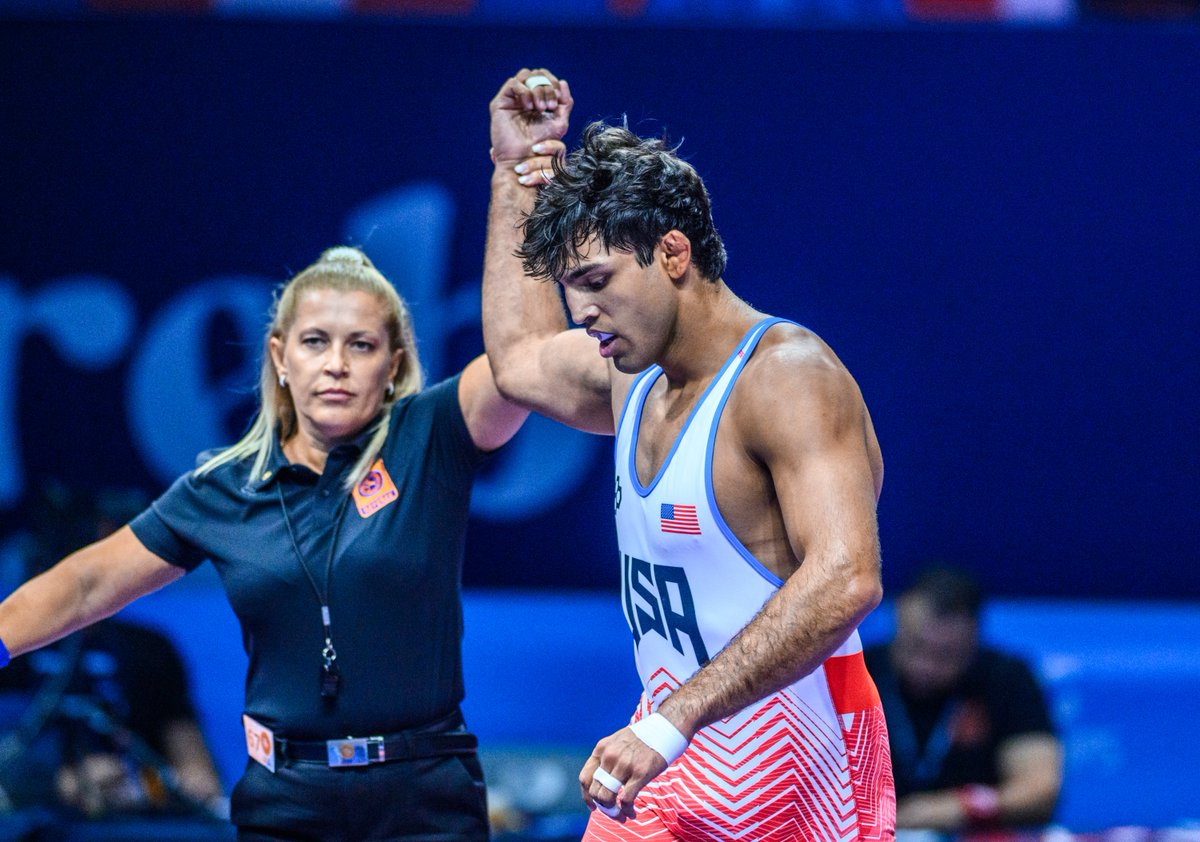 86 kg SF – Zahid Valencia 🇺🇸 dec. Kamran Ghasempour (Iran), 7-0 #WrestleZagreb 

Valencia moves into the gold medal match where he will face 2024 Olympian Hayato Ishiguro 🇯🇵 tomorrow night.