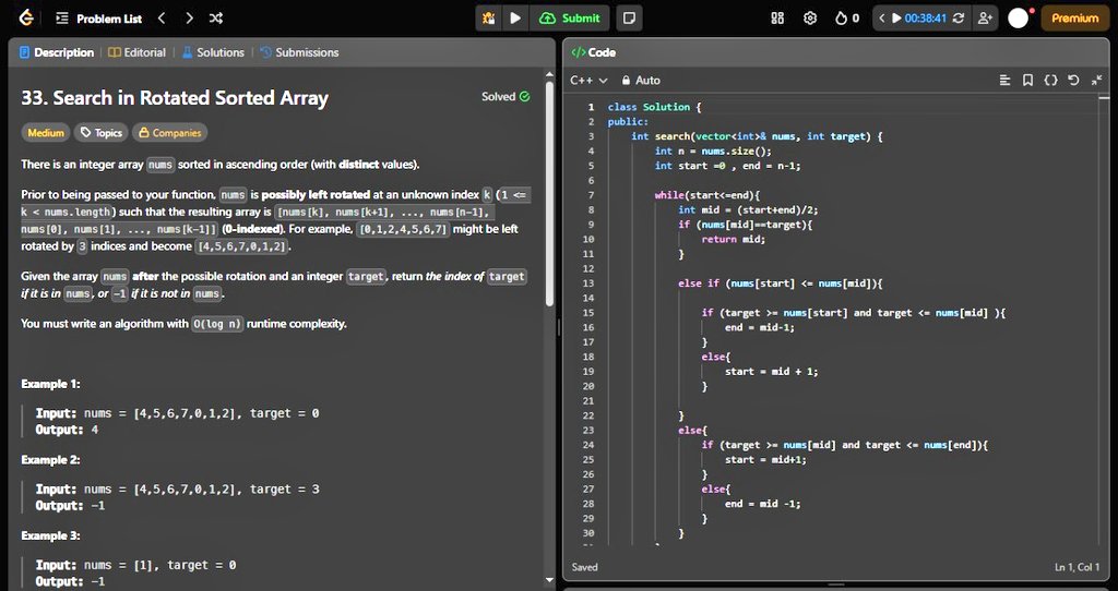 KumarAkash69928's tweet image. Day 12 of My 100daycoding Challenge.
Day12- Today i practiced two leetcode questions.
#100DaysOfCode #LearningCpp #DSA #ApnacollegeX