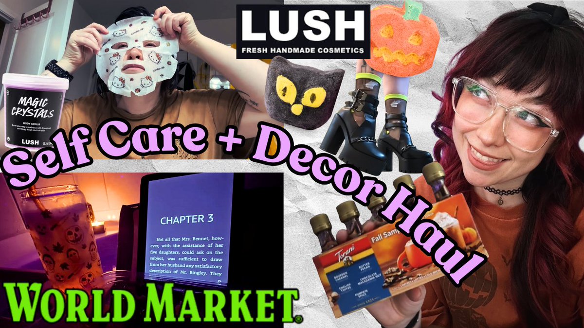another day and another halloween haul...

i tried self care!?

youtu.be/p_ECZWbwZ2I