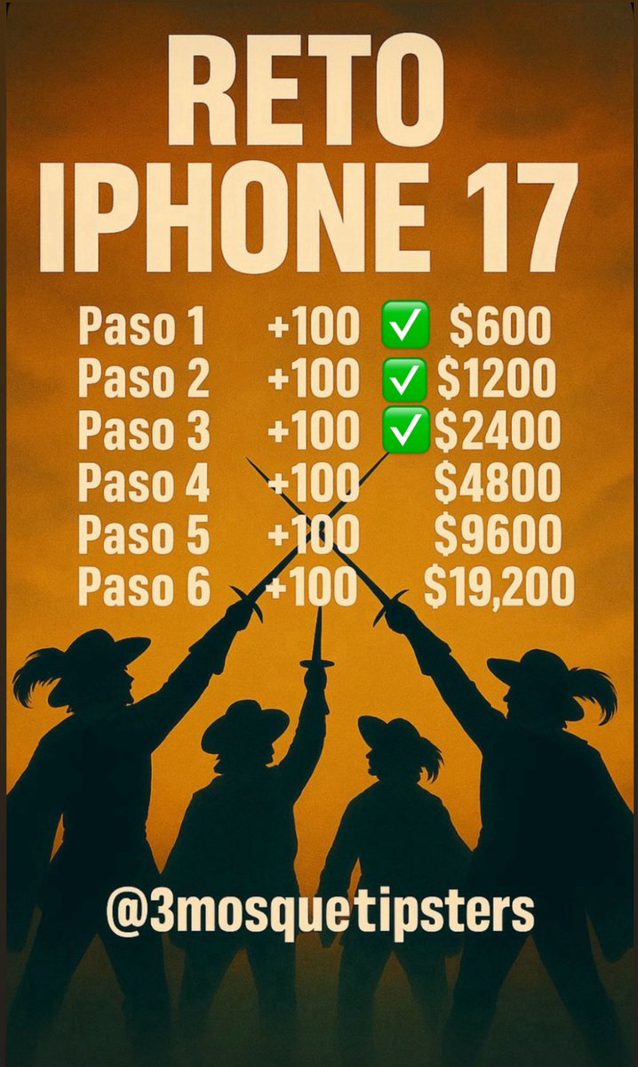 3mosquetipsters's tweet photo. PASO 4 RETO IPHONE LISTO📱
600 REACCIONES Y SALE CARAJO🔥 https://t.co/ABh1nUKCQ5