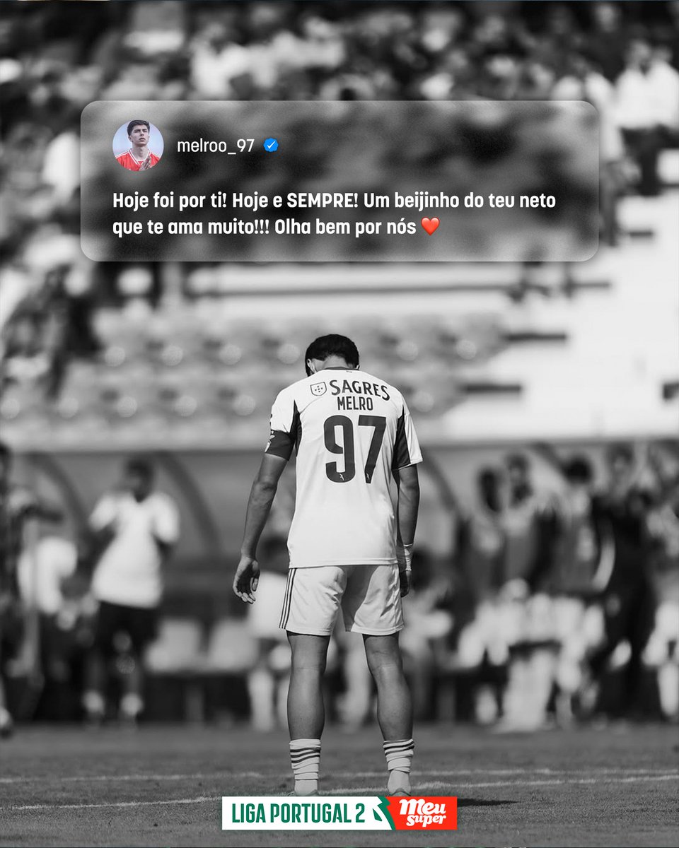 ligaportugal's tweet photo. Por quem mais importa 🌟
José Melro perdeu o avô durante esta semana, quis ir a jogo e dedicou-lhe o golo que marcou frente ao FC Felgueiras 🙏
#SLBB https://t.co/gQnif3p7LW