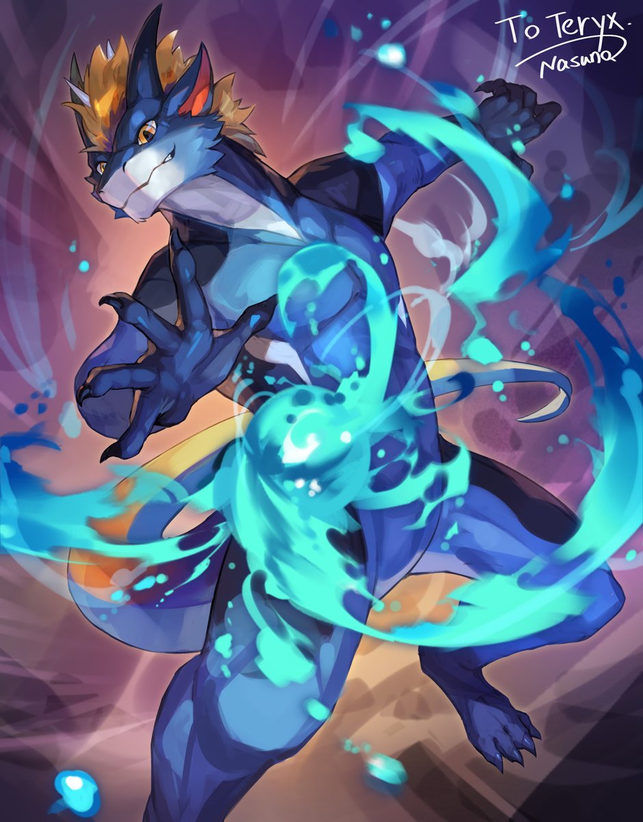 Gentle rain to mend you, but also a raging tide to end you.
Come and face your judgement!
🎨 by <a href="/nasuno_Posi/">茄子乃</a>