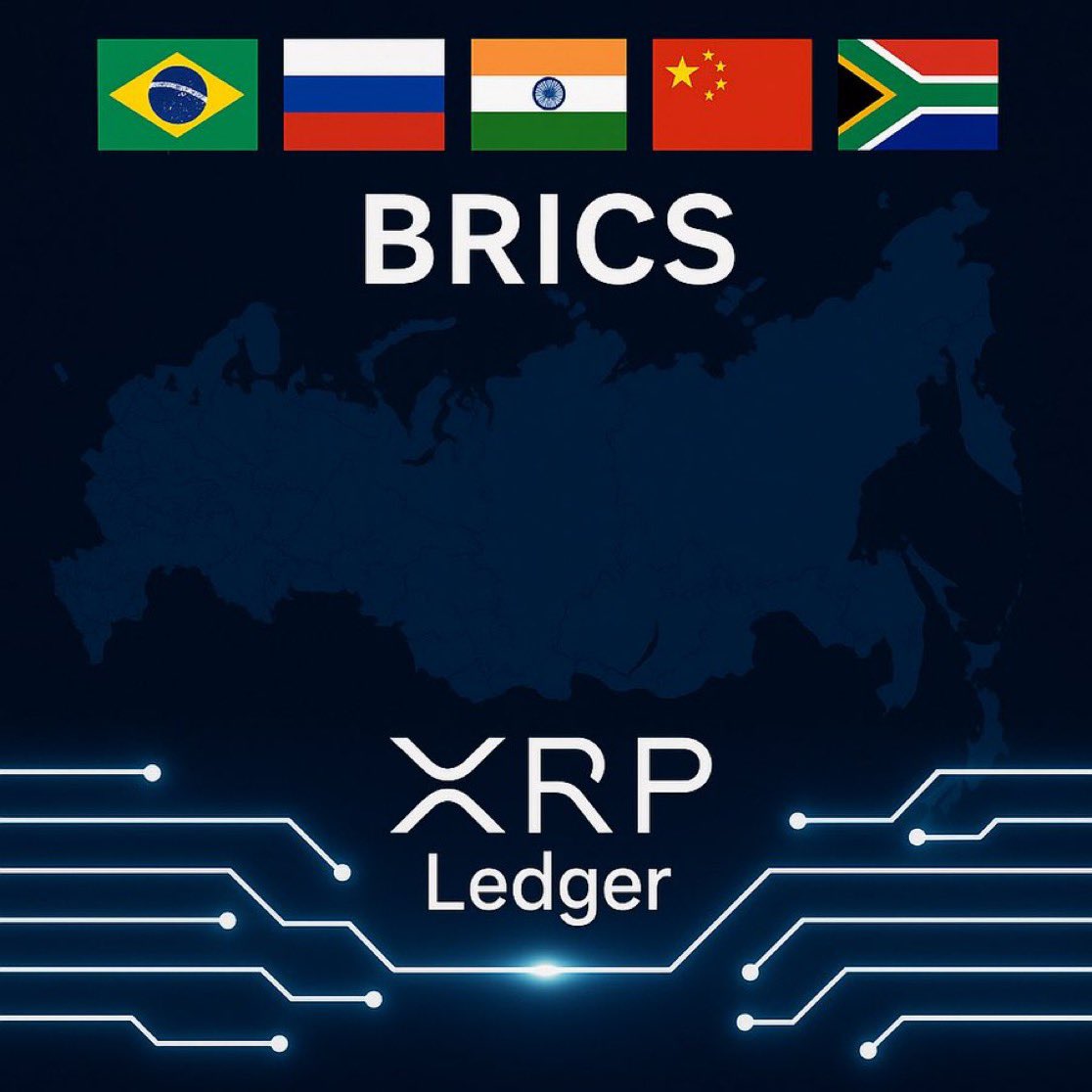 THE WORLD 🌎 IS SHIFTING TO NEW PAYMENT RAILS.🔄

#BRICS + $XRP = GAME OVER FOR THE OLD SYSTEM. 🌍