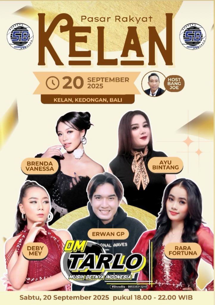 Tarlo_Music's tweet photo. #OMTARLO
#omtarlosbpromosindo
#sbpromosindo 
#sbpromosindobali 
#konserdenpasar 
#dangdutdenpasar 
#musikgetnyaindonesia 
#omtarlokedongananbali
#tarlobali 
#sbpromosindoomtarlo
#omtarlokonser
#tarlomaniabali
#tarlomania 
#kedonganankonser
#kedongananbali 
#kedonganandangdutan https://t.co/fVfj0CCldo