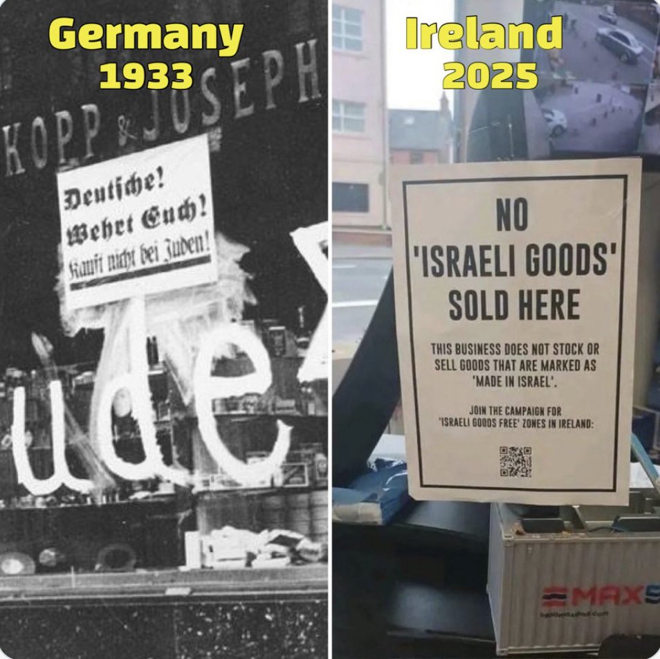 <a href="/RachelMoiselle/">Rachel Moiselle</a> Ireland's anti semitism which has always run deep inside Catholicism is on full display. I was brought up a Catholic so I know. I support the Jews everywhere. Ireland is a disgrace.