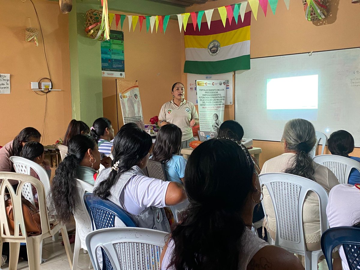 Bajo el liderazgo de la Consejería de Mujer y Familia- UNIPA lideresas de diferentes resguardos desde la Casa de la Mujer avanzaron con el fortalecimiento del Plan de Acción y construir caminos de autocuidado que garanticen el bienestar de todas las mujeres Awá.