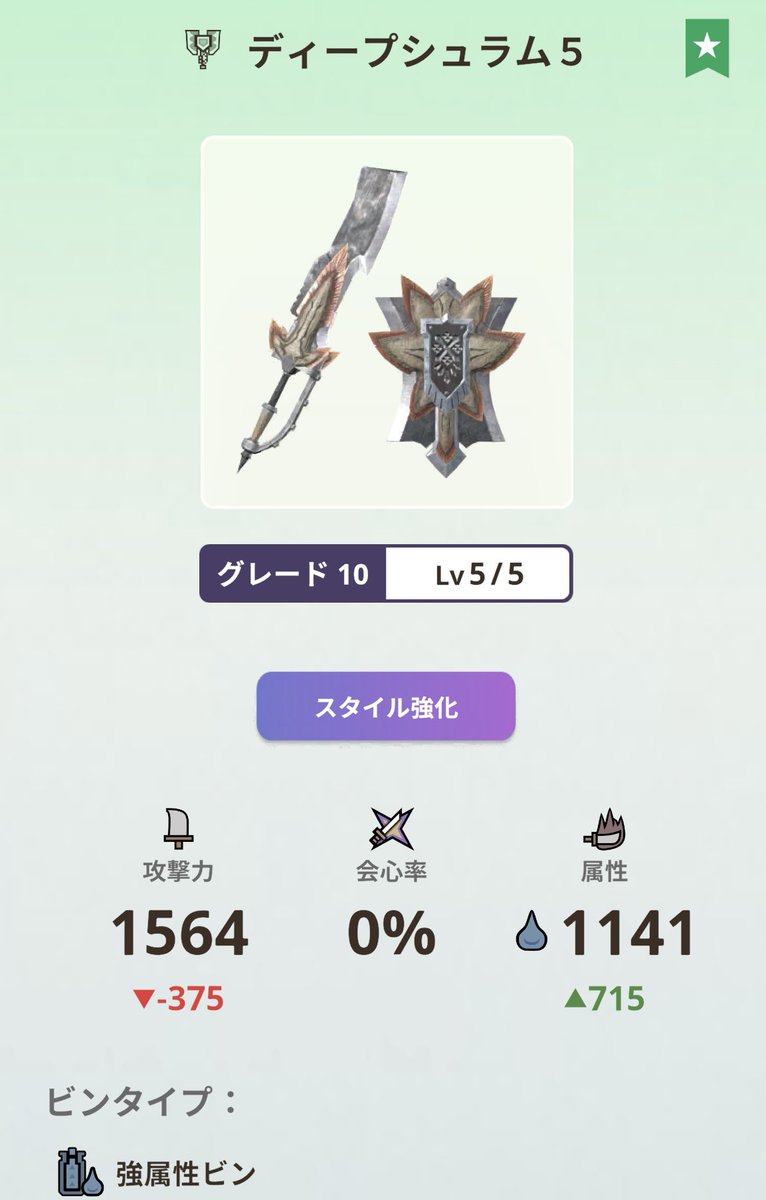 素材緩和のおかげでようやっと魚チャアク完凸出来た…
#モンハンnow