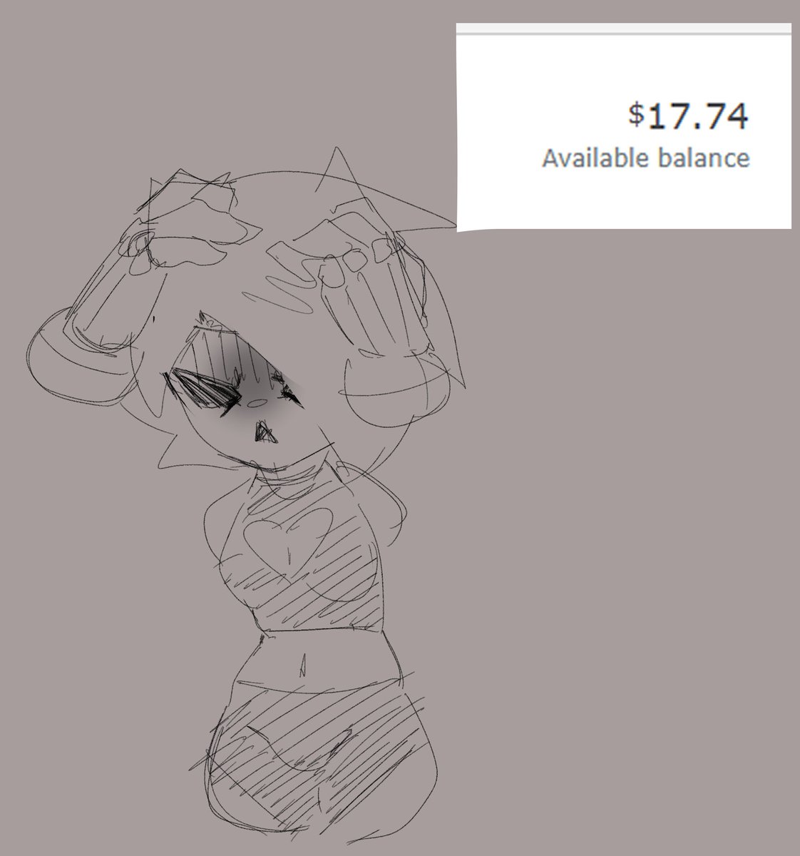 I owe my school 700 dollars and got an email saying I gotta pay it back by the 15th today 

So I will be doing Line art commissions and sketches and if you're interest please DM me!