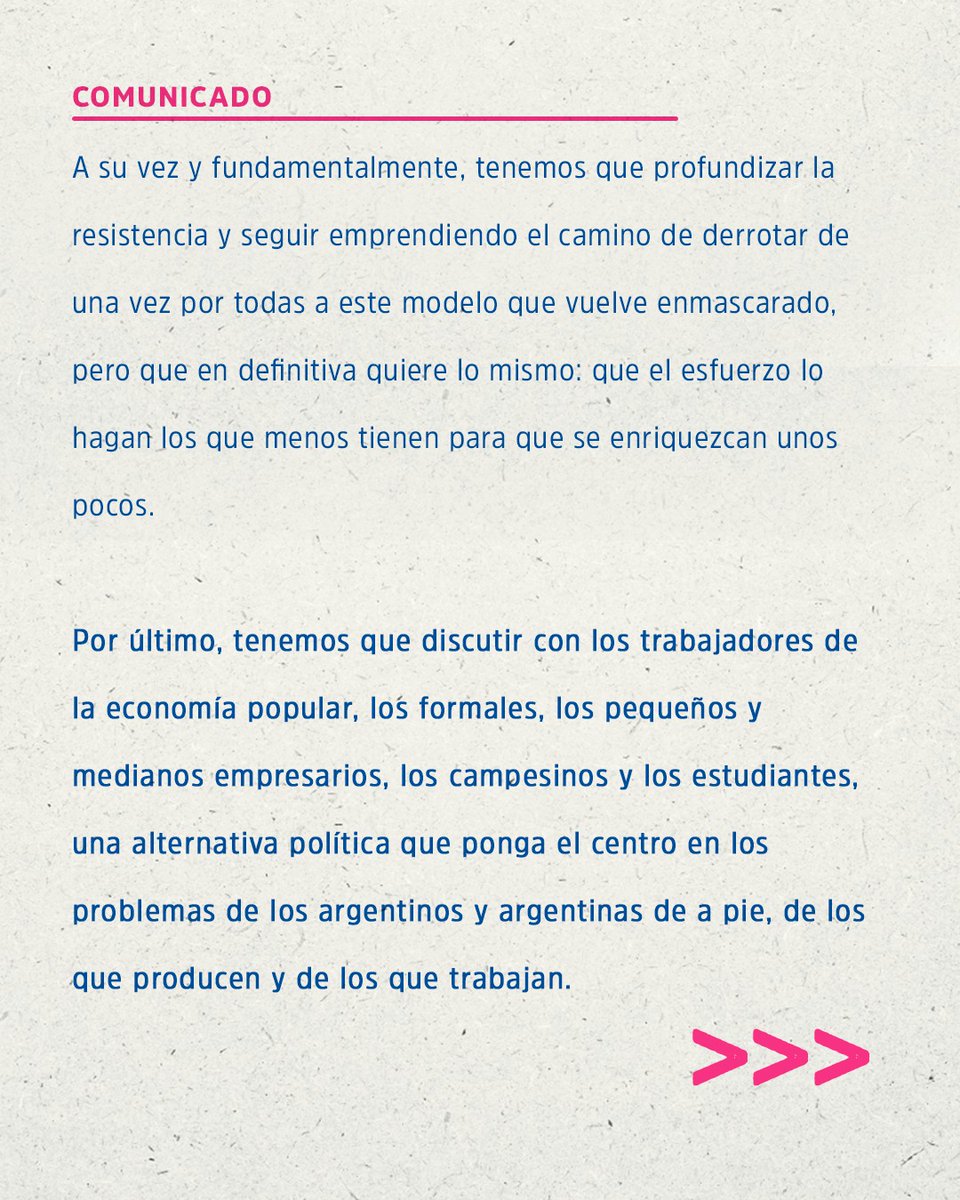 Profundizar la resistencia. Ganar en octubre.
Desde el 10 de diciembre nuestro pueblo salió a la calle contra el ajuste de Milei. Jubilados, estudiantes, trabajadores, la economía popular: todos resistiendo juntos. (1/2)