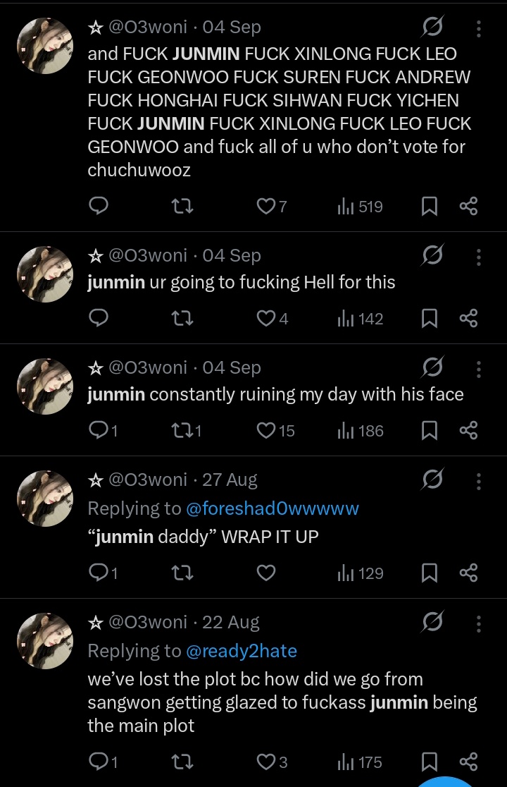 junminprotect's tweet image. HI JUNMINATIONS!! PLEASE HELP US🙏🏻

🚨MASS REPORT &amp;amp; BLOCK THIS JUNMIN ANTI ACCOUNT🚨 @/kaiiwenz @/O3woni

Report under "Abuse &amp;amp; Harassment" » "Targeted Harassment"

#KIMJUNMIN #JUNMINPROTECT