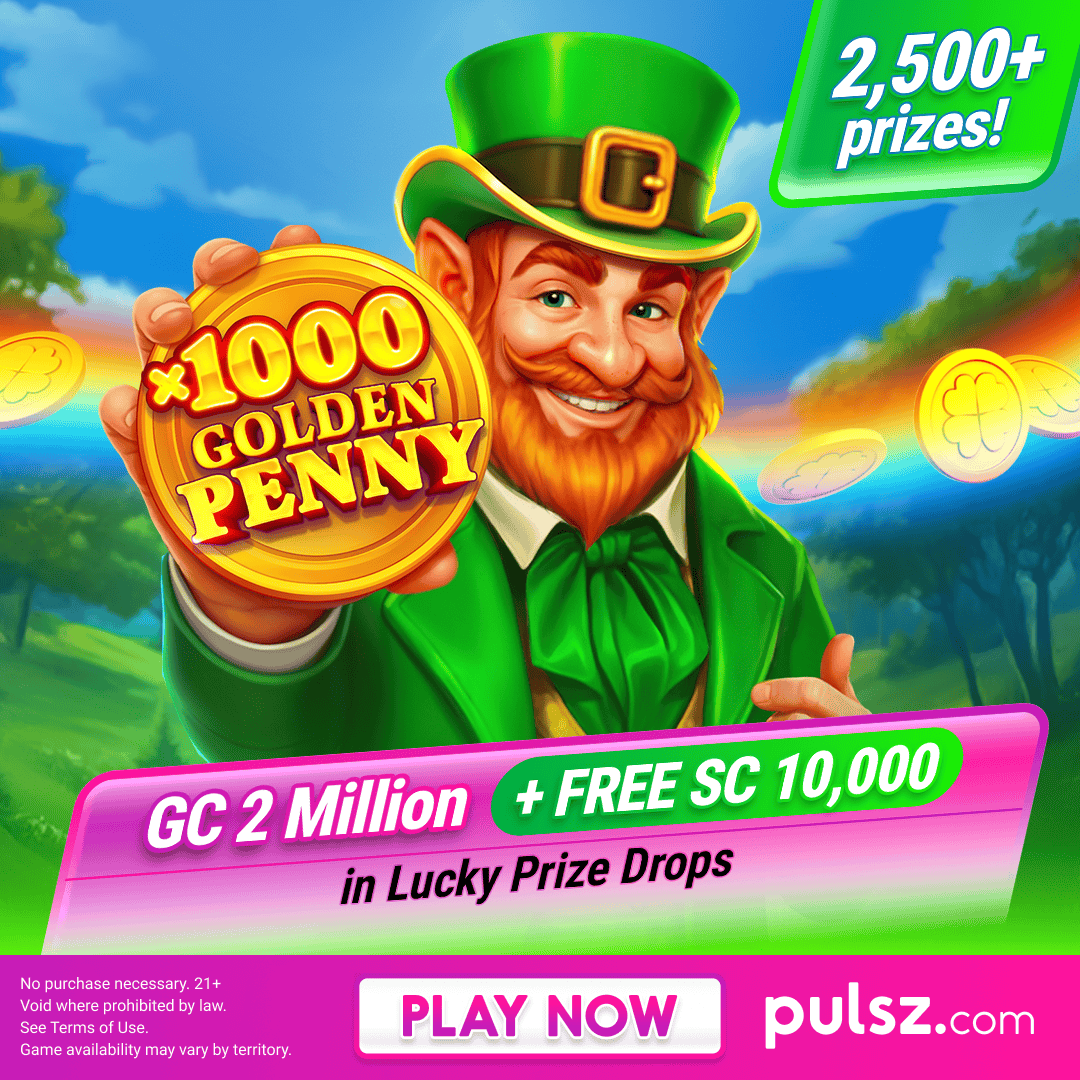 ✨ Weekend vibes = prize vibes! ✨

The (Golden) Penny just dropped… and rewards are on the way! 🍀

Play the EXCLUSIVE Golden Penny 1000 this weekend for your chance at one of 2,700 random prize drops!