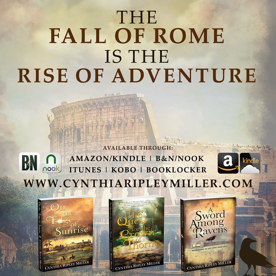 The Fall of Rome is the Rise of Adventure—The Long-Hair Saga series. "Intelligent and artfully crafted historical fiction—Recommended." Kirkus Reviews
#history #Mystery #Romance  
Sunrise: amzn.com/B07DH52MP4
Thorns:amzn.com/B07K15ZWQB
Ravens:amzn.com/B08Q8FCY9Y