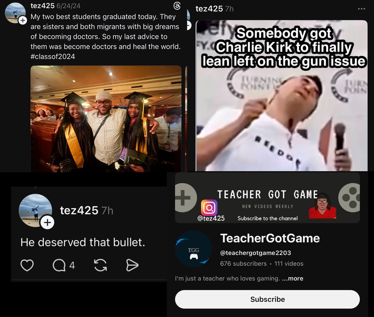 Meet Jordan Powell. An English Second Language Teacher for Trenton Public Schools in New Jersey <a href="/TrentonPublicSc/">TrentonPublicSchools</a> 609-656-4900 and a part-time instructor at Union College of Union County <a href="/ucnj_owls/">UCNJ Union College of Union County, NJ</a>.

On Threads, under the handle tez425, Powell posts graphic photos of Charlie Kirk