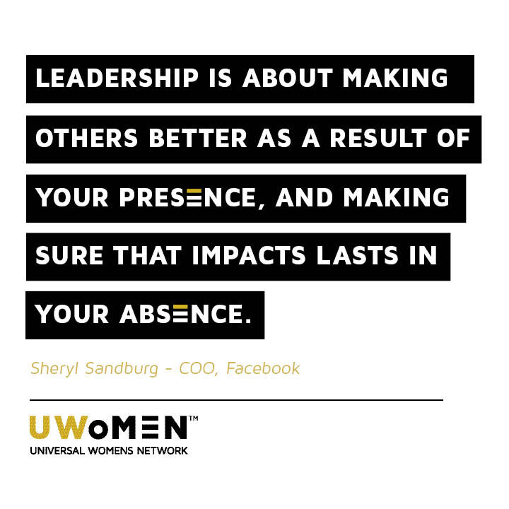 Leadership is about making others better as a result of your presence and making sure that impact lasts in your absence. Sheryl Sandburg - COO, Facebook
#inspiration
#quotes