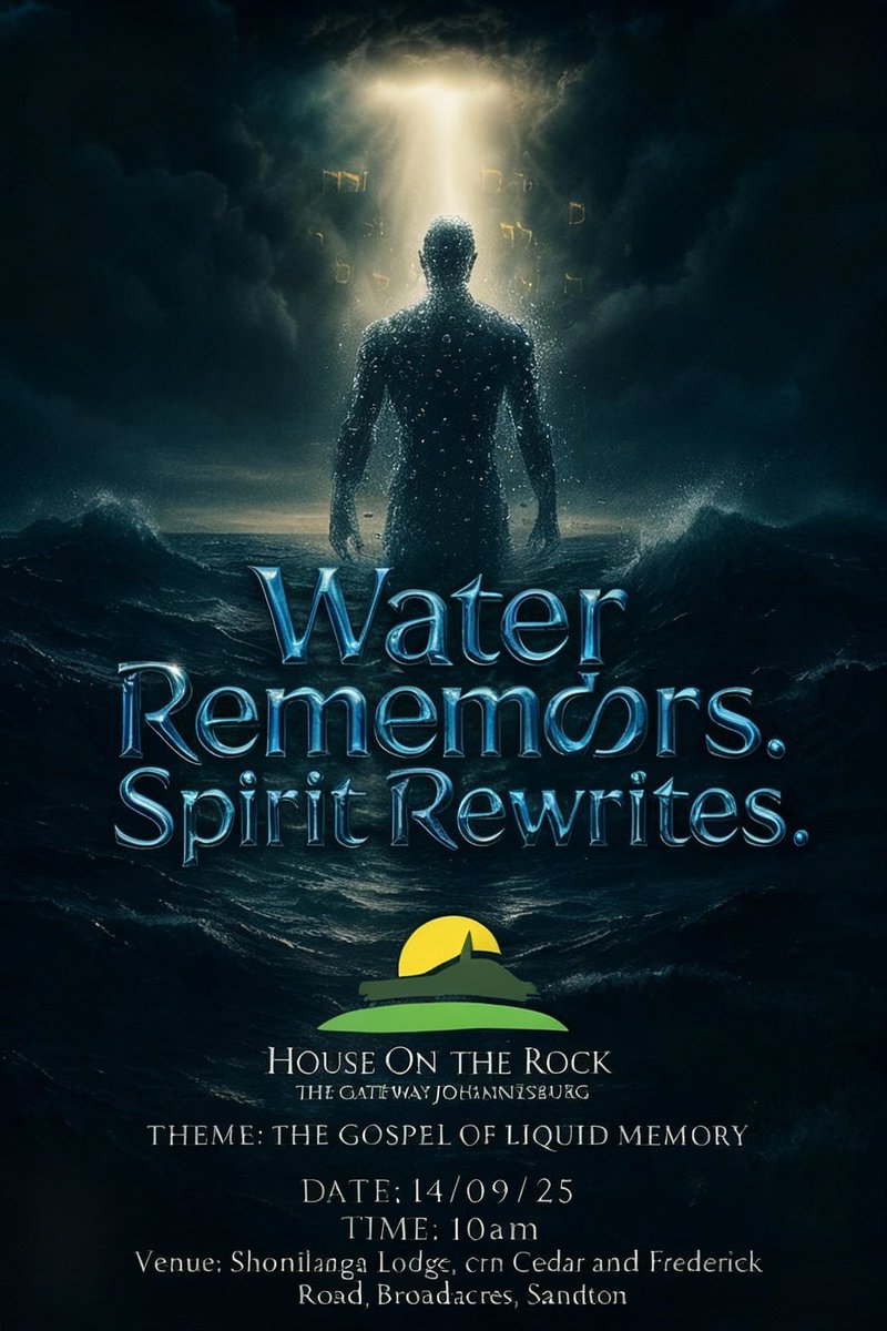idmcsamuel's tweet image. The trauma stored in your cells is about to meet the grace that rewrites molecules.

Sermon: The Gospel of Liquid Memory
Tomorrow. 10AM. Broadacres.

Don't miss this.
#LiquidMemory #Breakthrough #Sandton