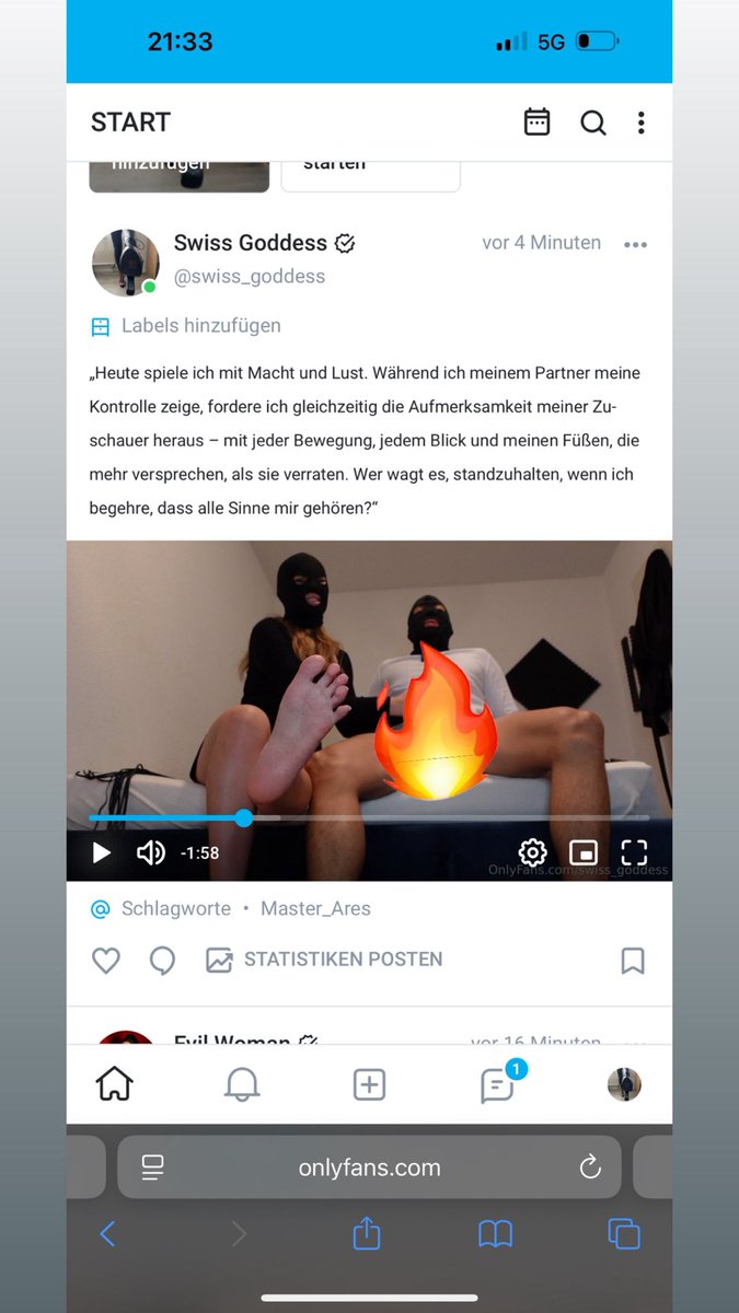 Neues video auf meinem Ofans😈

onlyfans.com/1885124207/swi…