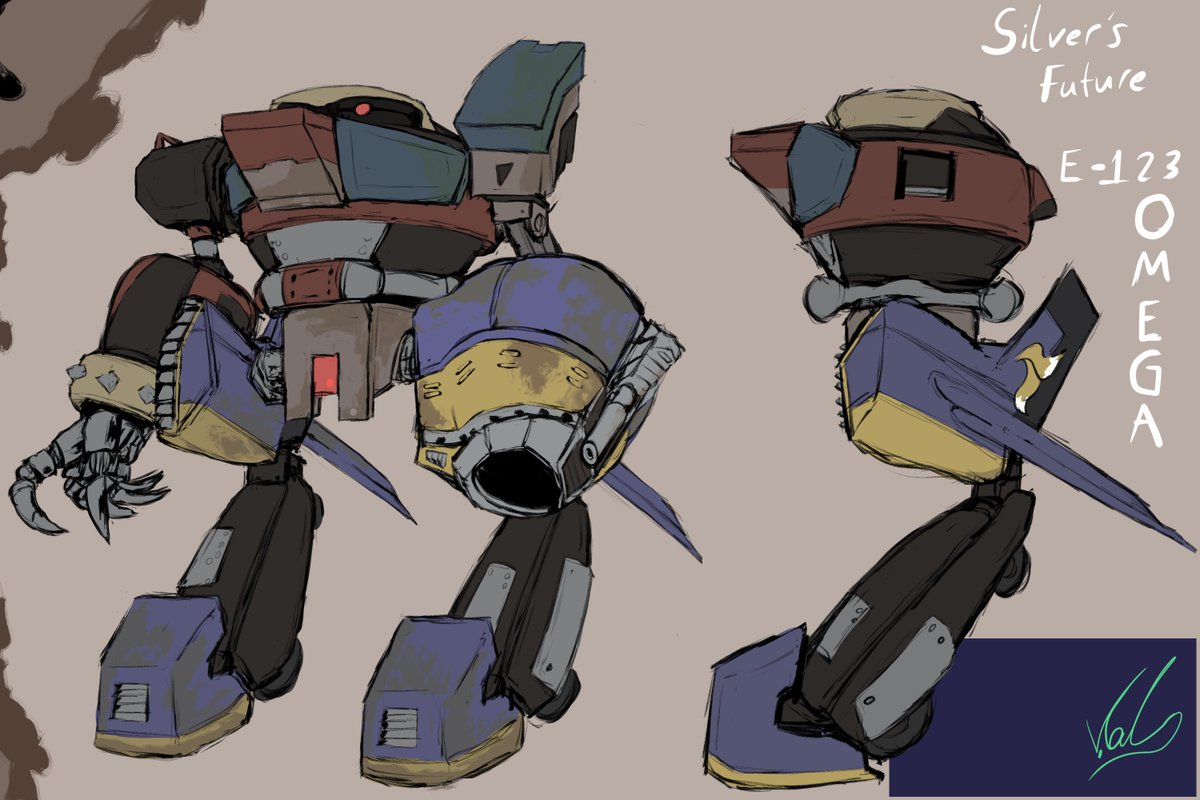 Valrin_Arts's tweet image. SILVER&apos;S FUTURE E-123 OMEGA!!!

#SilverTheHedgehog #omega