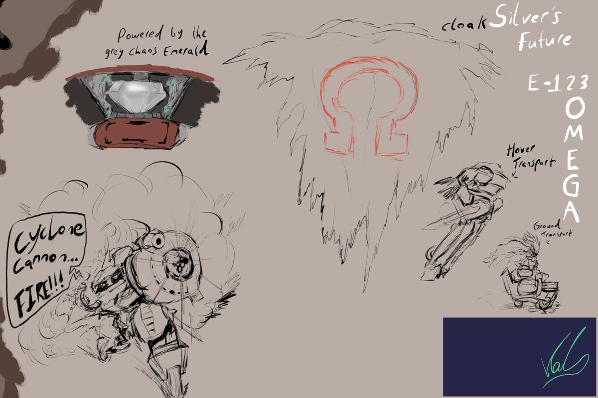 Valrin_Arts's tweet image. SILVER&apos;S FUTURE E-123 OMEGA!!!

#SilverTheHedgehog #omega