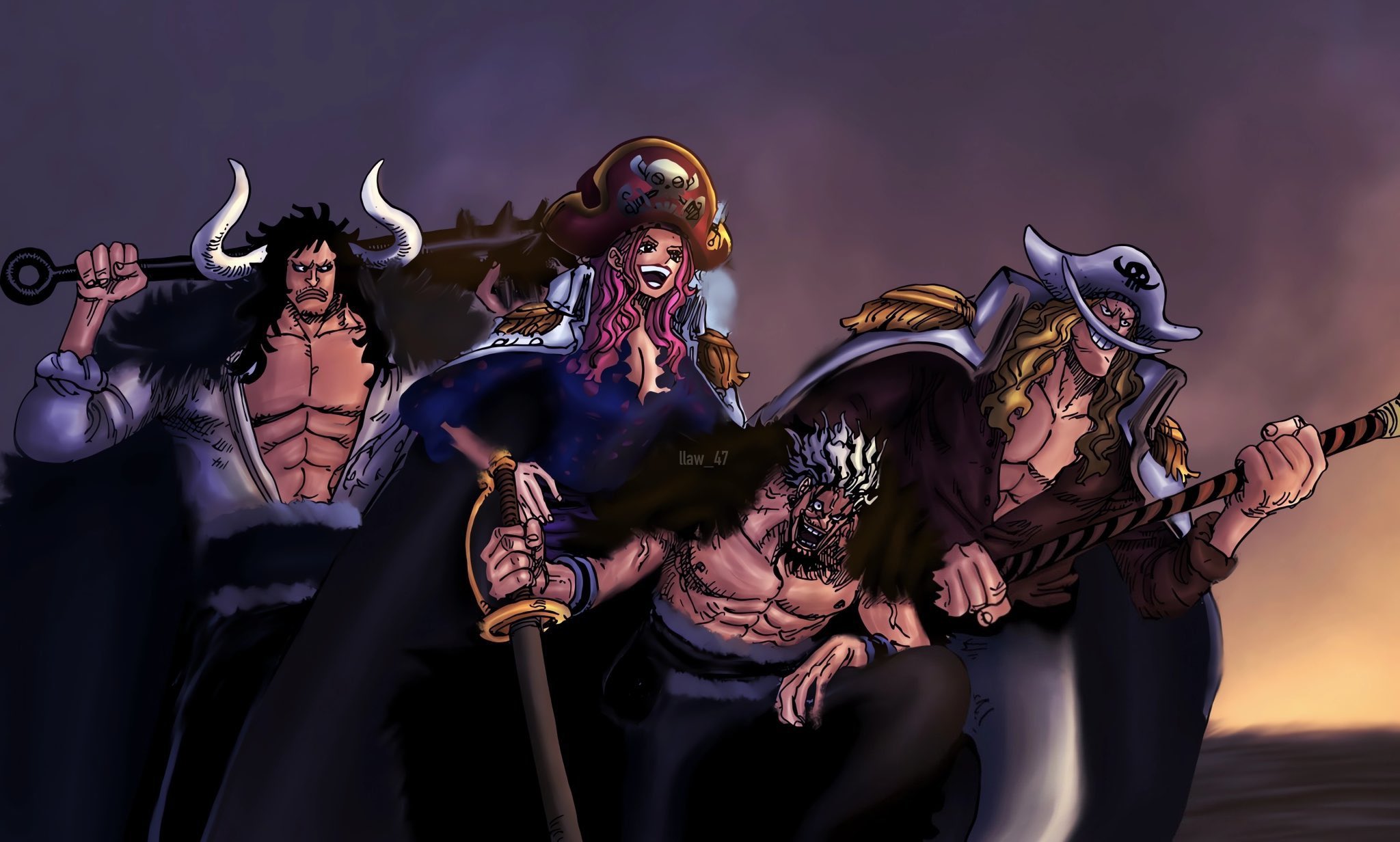 ONE PIECE　零〜六十六 One piece card game op02-096 sr