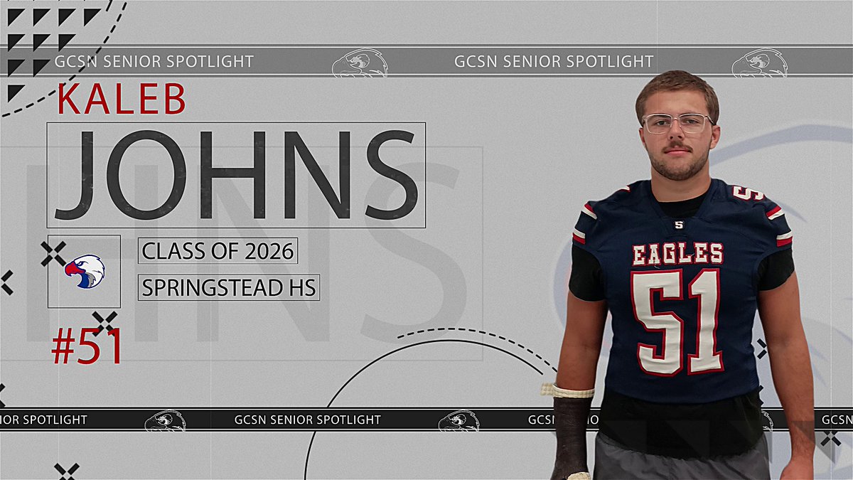 Don't miss our Senior Spotlight during halftime show of the Hernando vs Springstead free LIVE broadcast this Friday night! Senior Spotlight this week is Kaleb Johns: ! Game link on our YT page <a href="/HernandoCo_Ath/">Hernando School District Athletics</a> <a href="/Springstead_Ath/">Springstead Athletics</a> <a href="/FrankHynes12/">Frank Hynes</a> #football #hsfootball