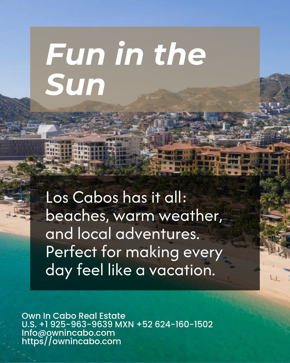 Own In Cabo Real Estate tweet media