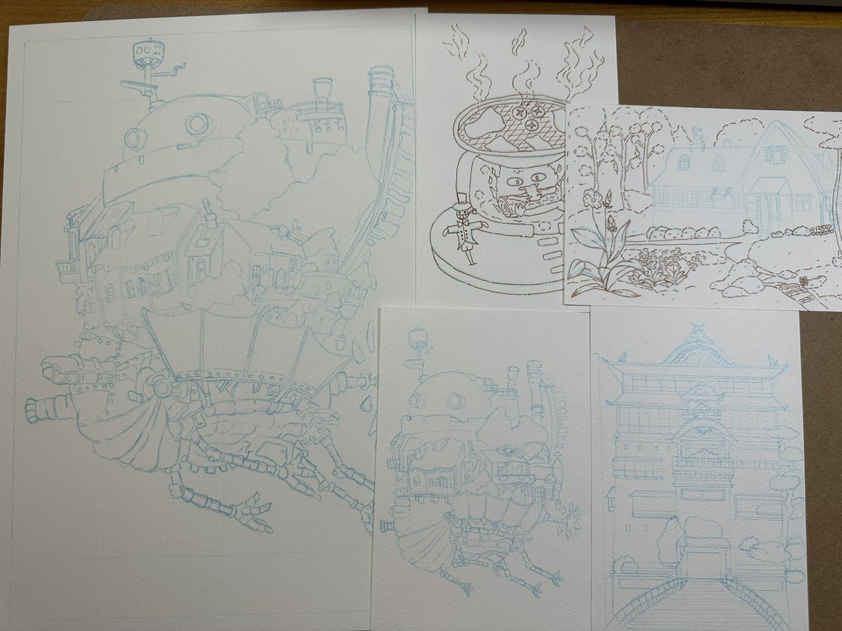 Ghibli Studio Howl’s Moving Castle, KiKi’s  House and Spirited Away 

สตรีมแบบให้รู้ว่ายังมีชีวิตอยู่ด้วยการมาตัดเส้น