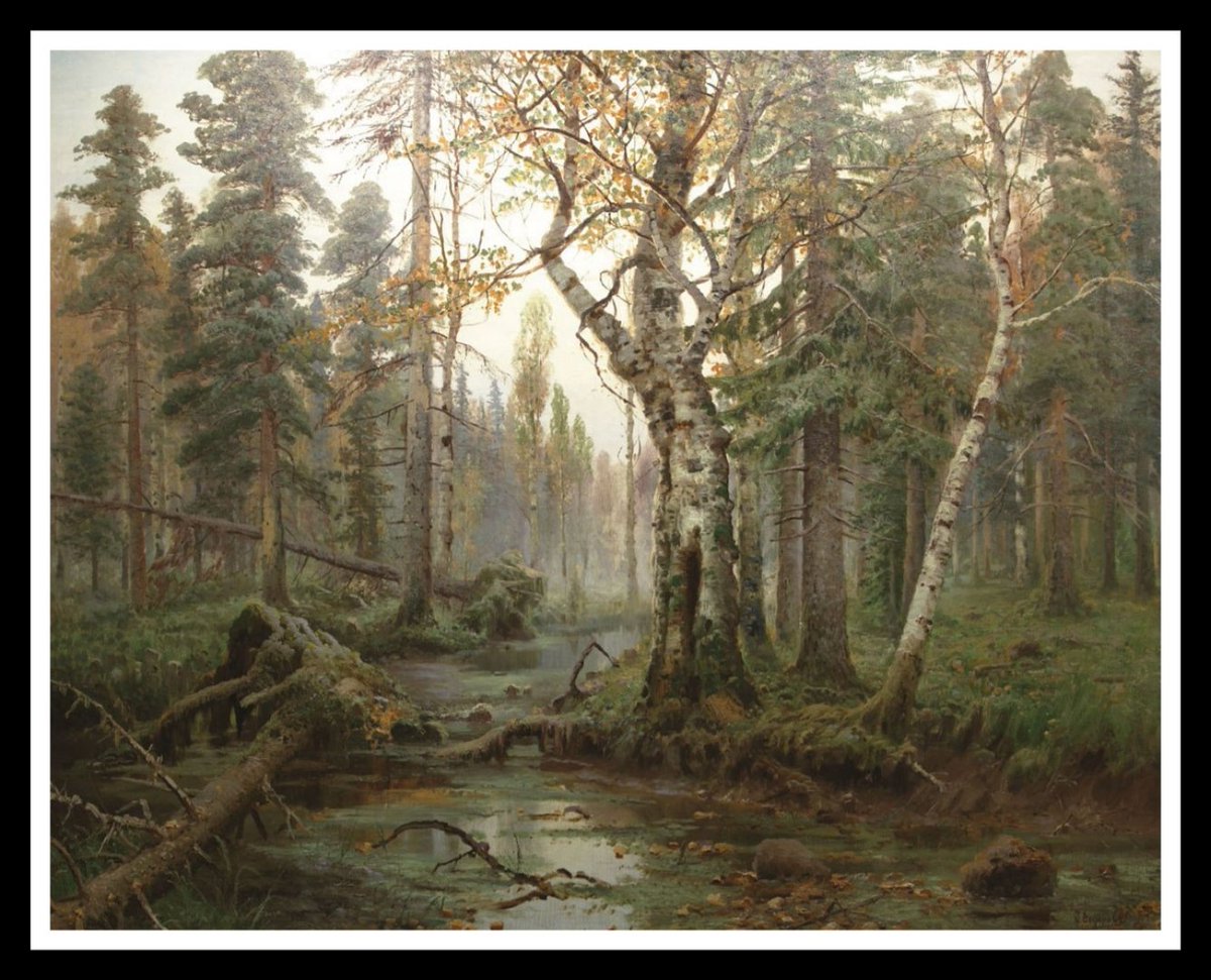 abderoud's tweet image. "Autumn Morning, Forest River"
Canvas, oil
By Fyodorov Semyon Fyodorovich,
(1867–1910).