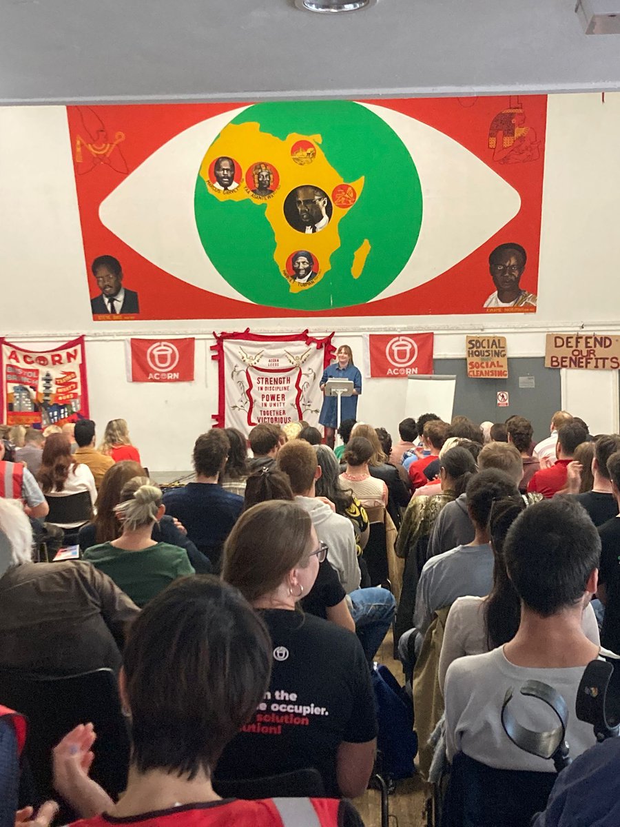 AcornFalPenryn's tweet photo. This time a fortnight ago, we were gathering with comrades at ACORN's annual members convention! 

From workshops on movement building and idea sharing with people up and down Britain, to planning our - now launched - campaign on banning bailiffs. Time to get organising! https://t.co/tQ5ezZkudT