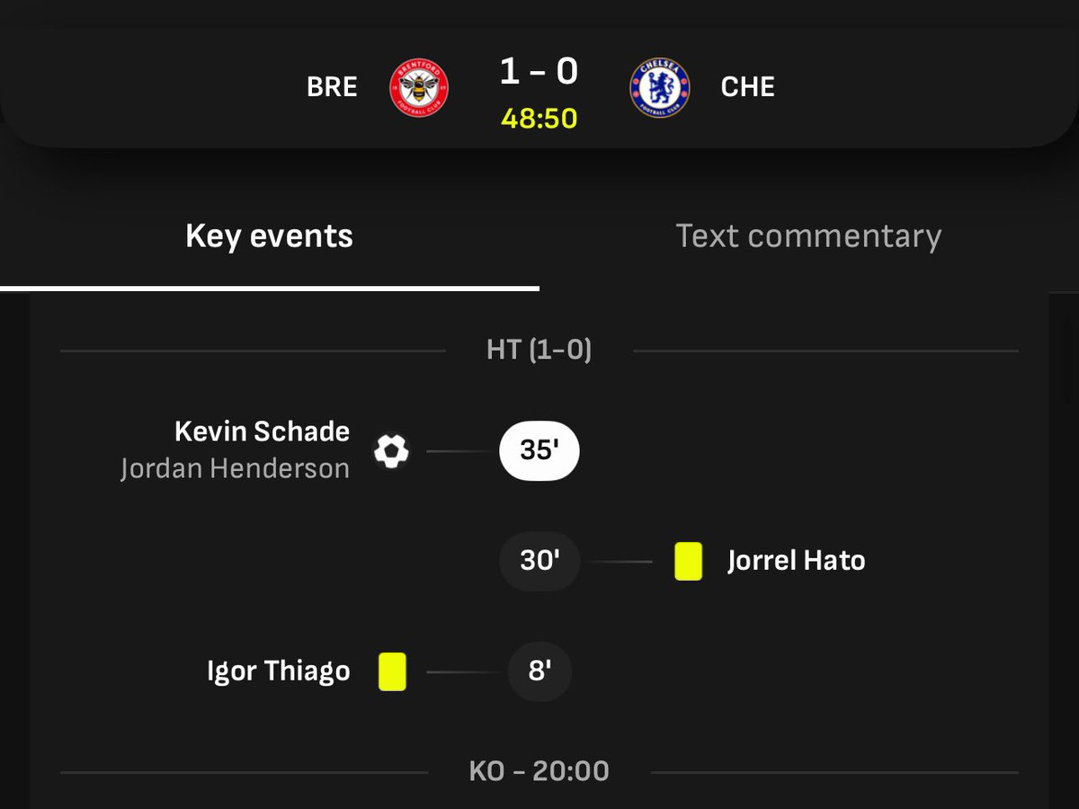 WEFOOTBALL777's tweet photo. 2025-26 PREMIER LEAGUE MATCHWEEK 4
Sat 13 Sep 20:00 UKT - Brentford vs Chelsea half-time results 
#wefootball777 #football #premierleague #MatchWeek4 #brentfordfc #chelseafc https://t.co/DyHU5nrSZ7