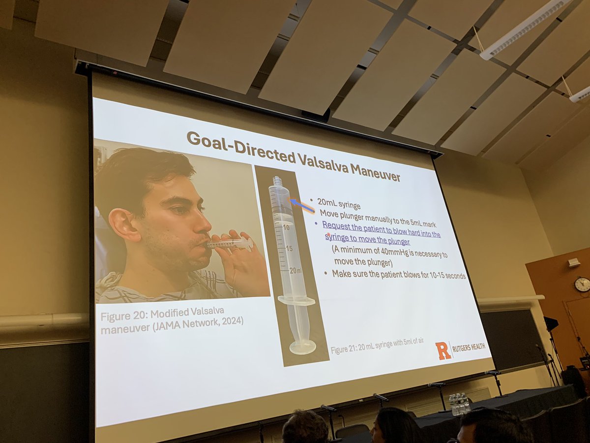 YantingWangMD's tweet image. Happening Now: 2nd Annual Rutgers Echo Symposium  show efficacy of easy and reproducible Goal Directed Valsalva during HCM evaluation in the echo lab. @RWJMS @RWJUH @KamuMaganti @HamiraniYasmin @ppsengupta1 @ChonyAlbertMD #echofirst @ASE360