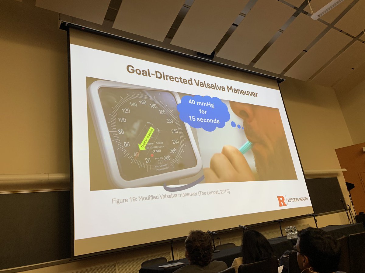 YantingWangMD's tweet image. Happening Now: 2nd Annual Rutgers Echo Symposium  show efficacy of easy and reproducible Goal Directed Valsalva during HCM evaluation in the echo lab. @RWJMS @RWJUH @KamuMaganti @HamiraniYasmin @ppsengupta1 @ChonyAlbertMD #echofirst @ASE360