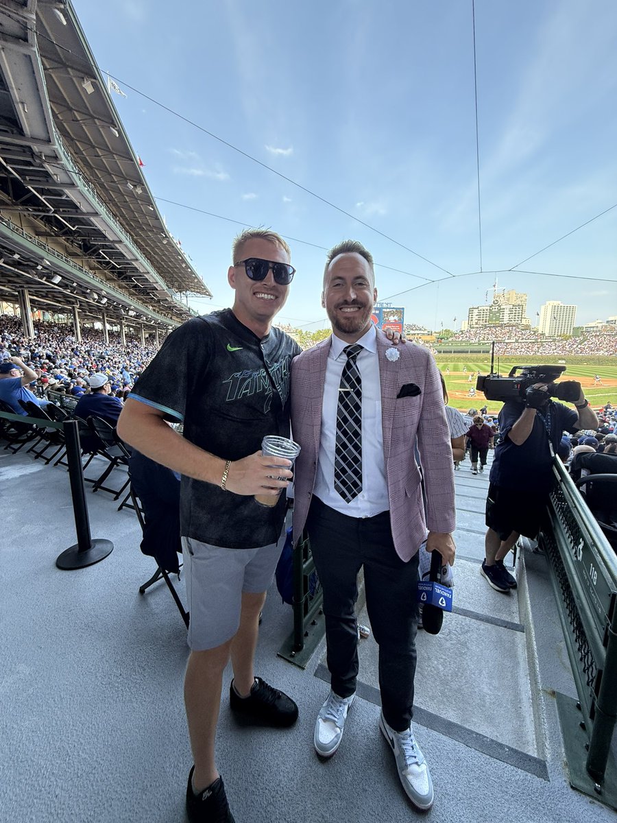mookster16's tweet photo. With the 🐐 in the greatest ballpark @Ry_Bass #raysup https://t.co/ulPD8cMR4q