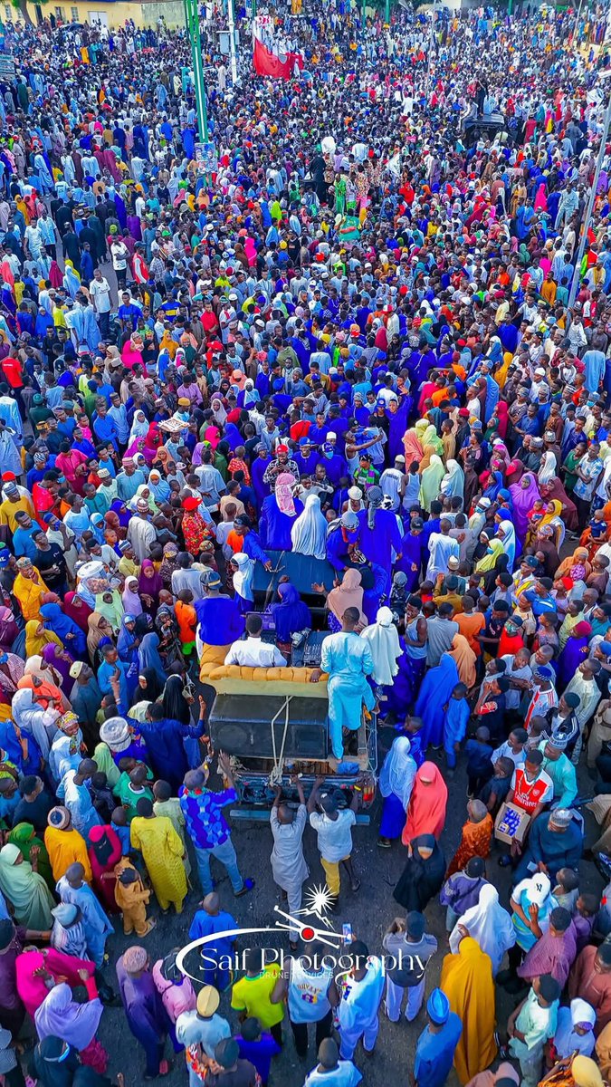 Thousands attended Maulud Nabiyy in Gombe.