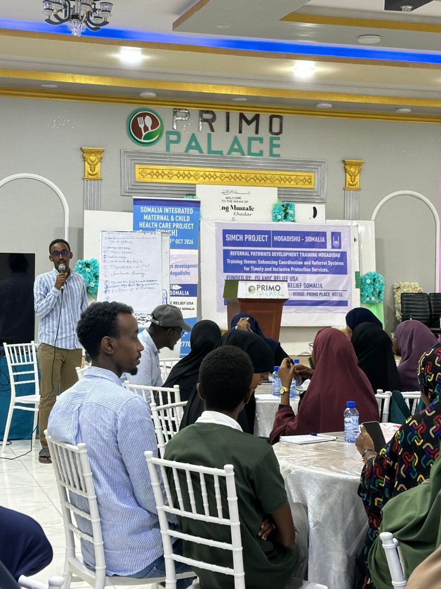 Sasdosom's tweet image. Our field officer @ZeydMohamedYusuf participated in the Referral Pathways Training organized by @IslamicRelief at Birimo Place Hotel, 8–10 Sept 2025. 🌍💪

#SASDO #IslamicRelief #ReferralPathway #CapacityBuilding