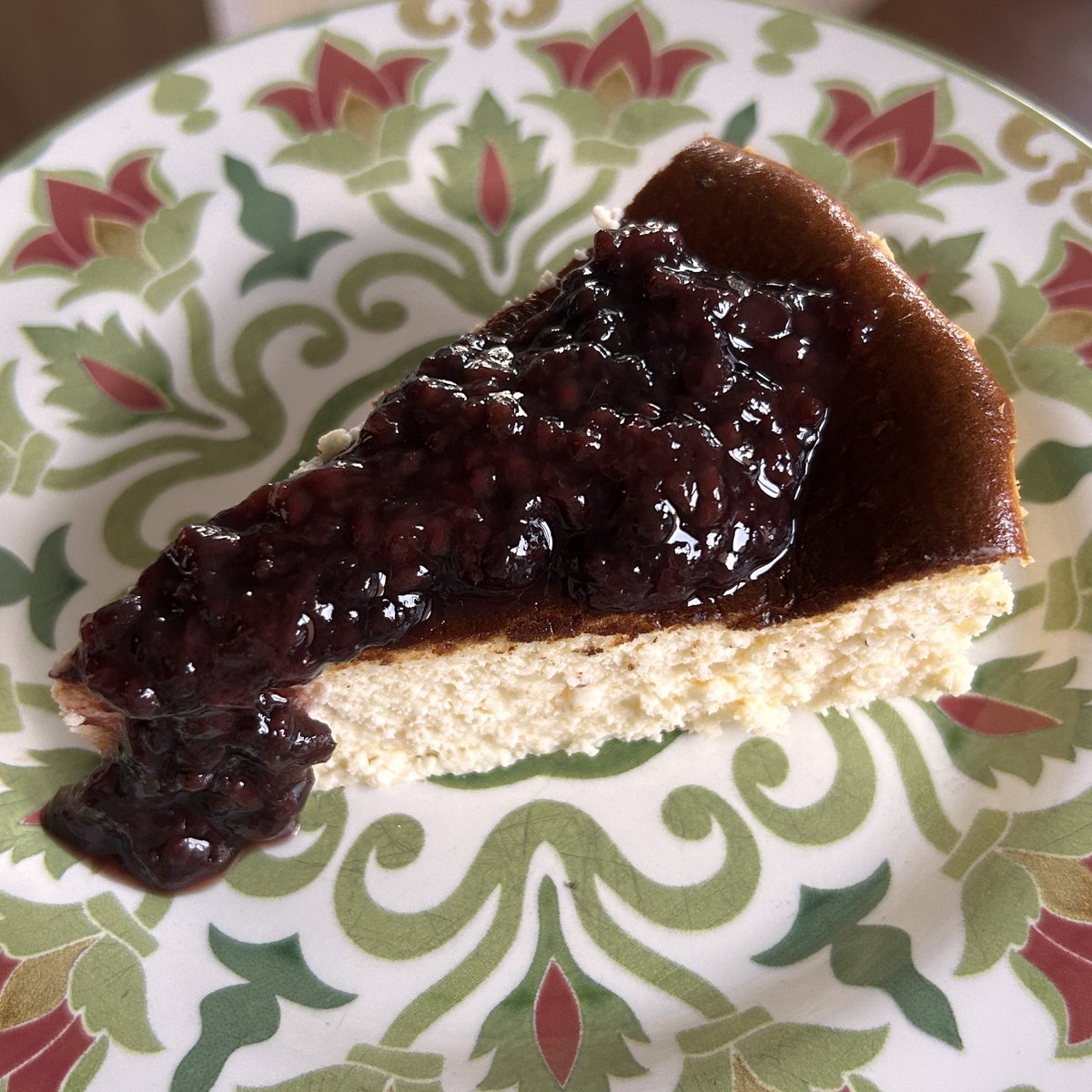 fiz torta basca pra minha família qm quer