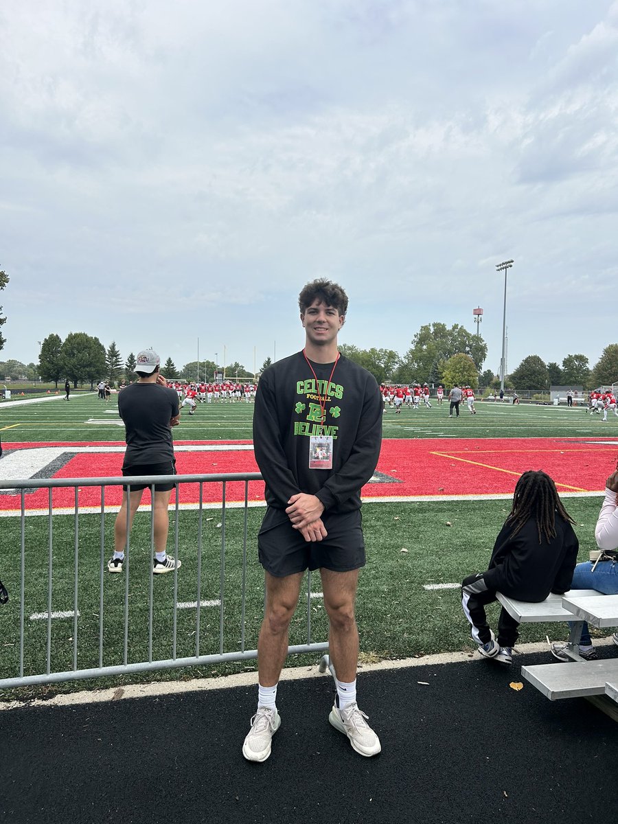 Thank you <a href="/SXUFootball/">SXU Football</a> for the game day visit! I had a great time! Best of luck the rest of the season.
<a href="/CelticsFootball/">Providence Catholic Football</a> <a href="/Tyler_Plantz/">Tyler Plantz</a> <a href="/CoachNissen5/">Adam Nissen</a>