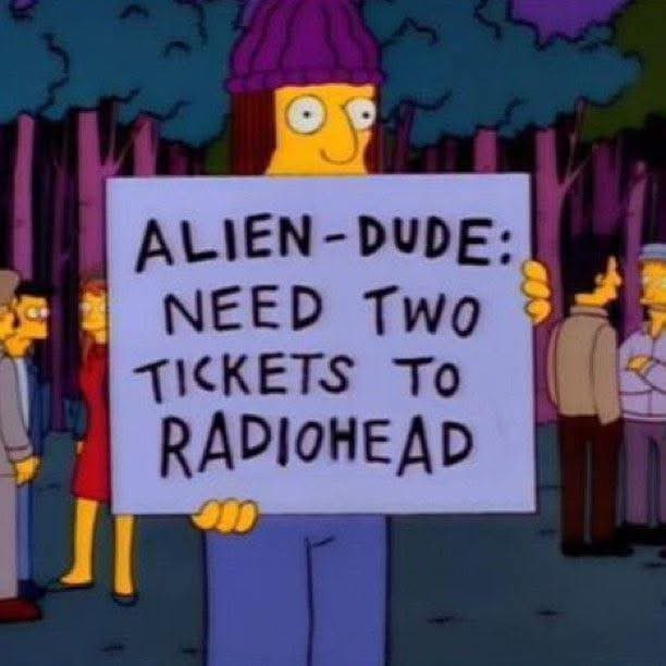 Radiohead Club (@radioheadclub) on Twitter photo Most fans be like 😩 Most fans be like 😩