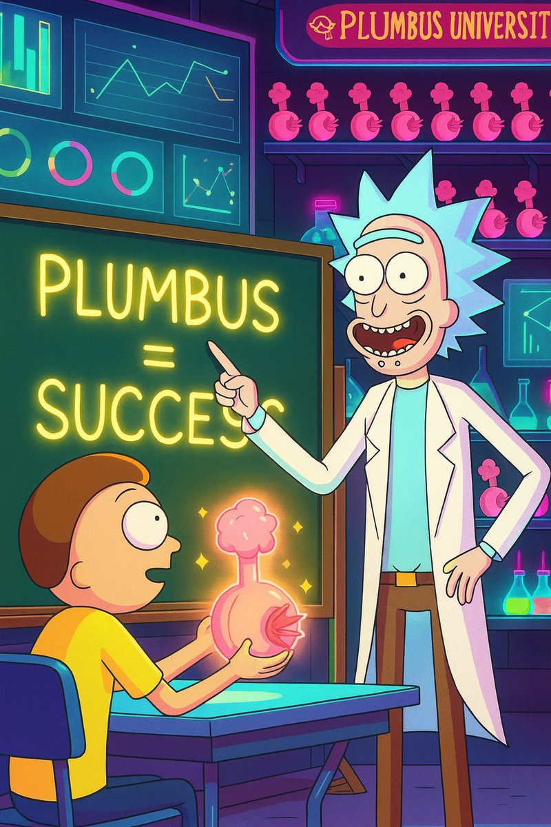 Back in Plumbus University. 🎓

Rick: ‘Morty, education is the strongest alpha in the multiverse.’
Morty: ‘S-so holding Plumbus is like… studying?’
Rick: ‘Yeah, Morty, studying success.’ ⚡
