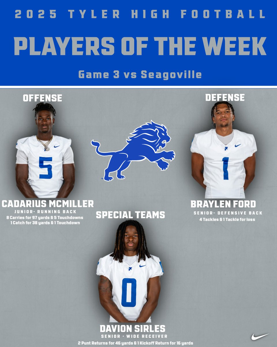 Tyler Lions Football (@tylerlionsfb) on Twitter photo 